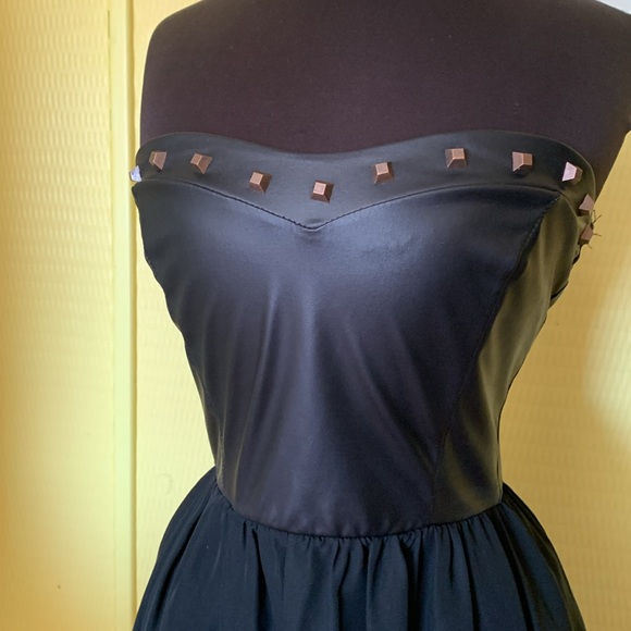 Sexy and Daring unique skeleton appliqué corset style high low dress by Janice - Picture 2 of 14